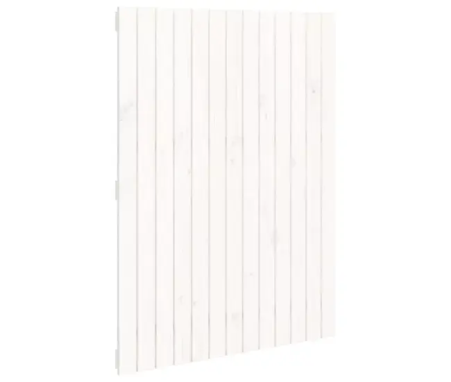 Cabecero de cama pared madera maciza pino blanco 82,5x3x110 cm