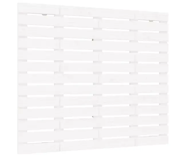 Cabecero de cama de pared madera maciza de pino 126x3x91,5 cm