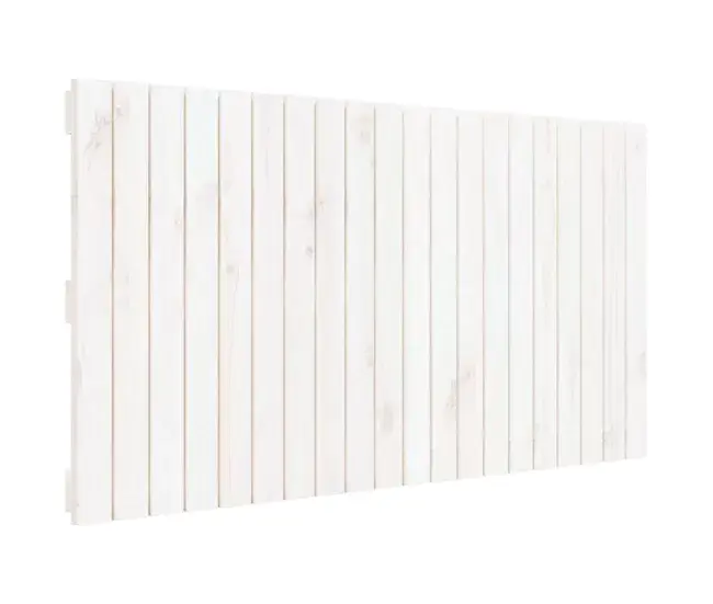 Cabecero cama pared madera maciza pino marrón miel 127,5x3x60cm