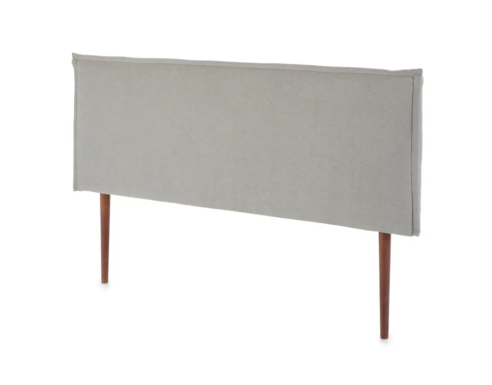 Cabecero tapizado berlin 160x100 cm, tela gris, 8 cm de profundidad
