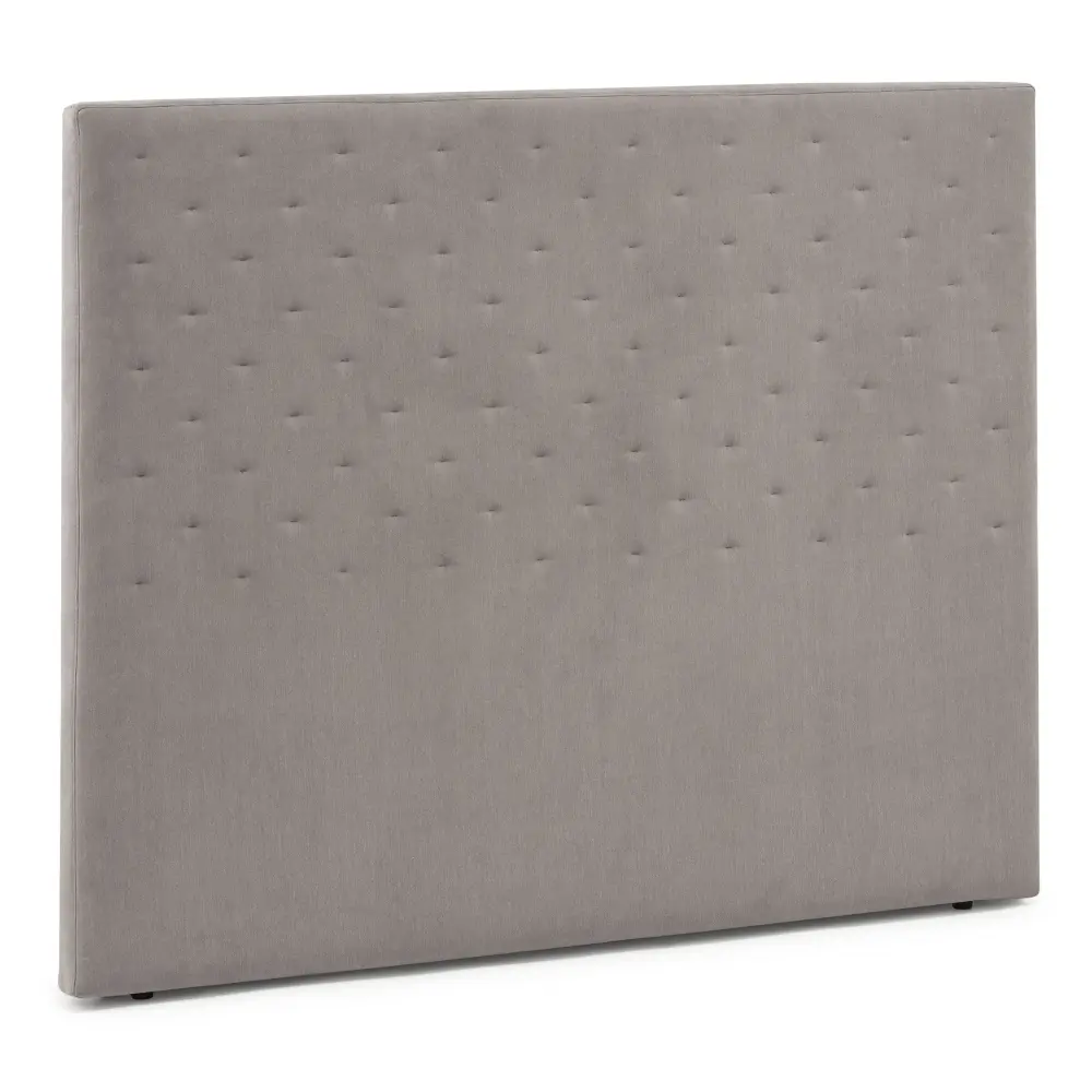 Cabecero tapizado malta 140x115 cm color gris, 8 cm de grosor