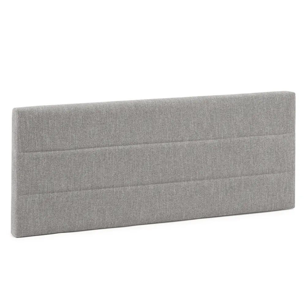 Cabecero tapizado miconos 150x60 cm color gris, 8 cm de grosor