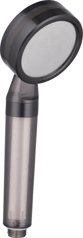 Cabezal de ducha antical con bola de arcilla, negro de 1 chorro nytia