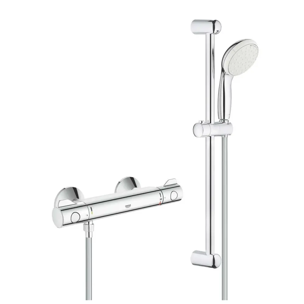 Grohe grohtherm 800 mezclador termostático de 1/2 set ducha de 2 chorros