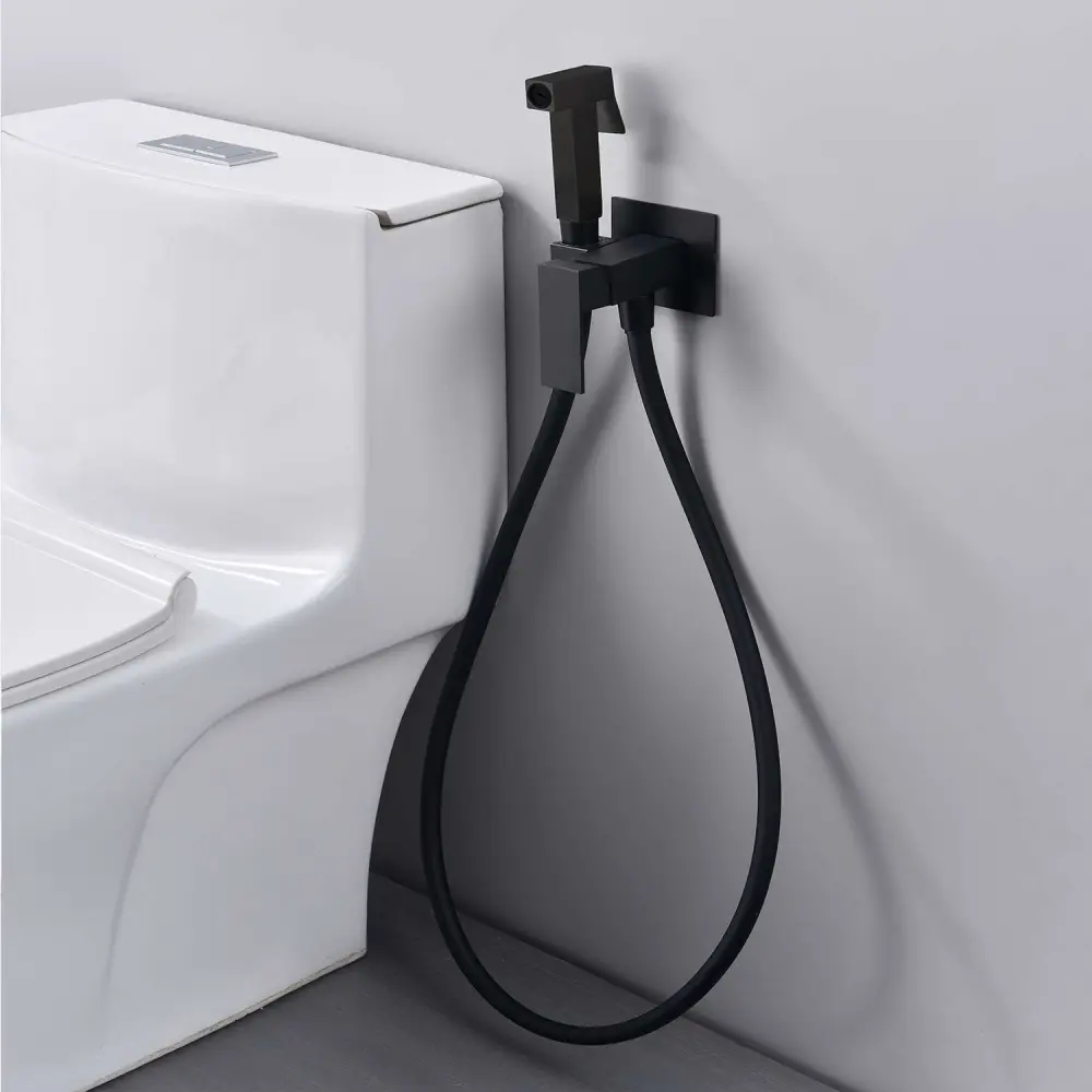 Set de ducha higiénica sky bath negro mate pvd inox s304 serie serenity