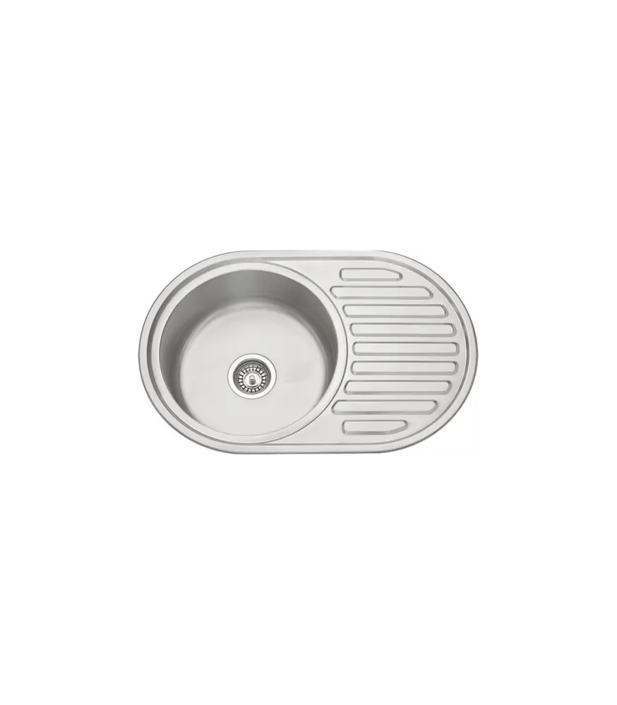 Fregadero con escurridor integrado y orificio para grifo