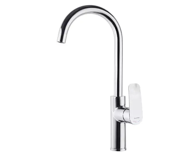 Ramon Soler Ramon Soler Grifo de Fregadero de Cocina Monomando con Caño Alto Cromado con Sistema S2 de Ahorro de Agua Ser...