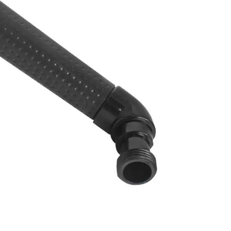 Alcachofa de ducha Maurer enganche metálico negro con Ventosa de Succión