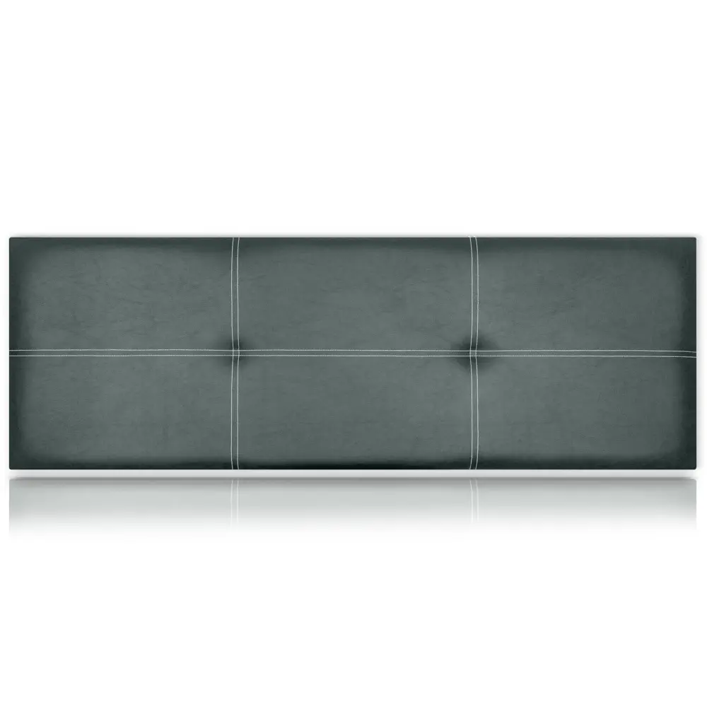 Cabeceros poseidón tapizado polipiel gris 100x50 de sonnomattress