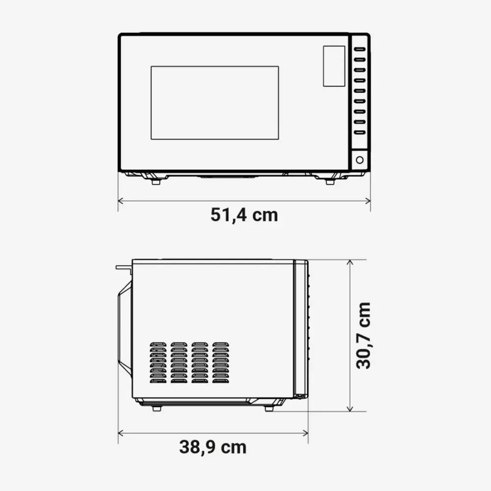 Microondas con grill SpeedyBake 6025DX Estándar Blue 900W 25L inox