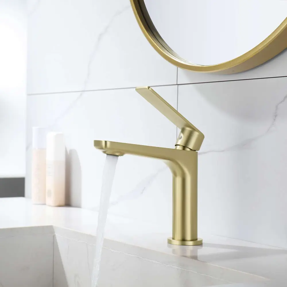 Gancho de Toalla Grifo monomando lavabo sky bath oro cepillado serie glory