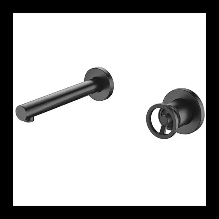 Mice - griferia empotrada monomando de lavabo de laton color negro mate