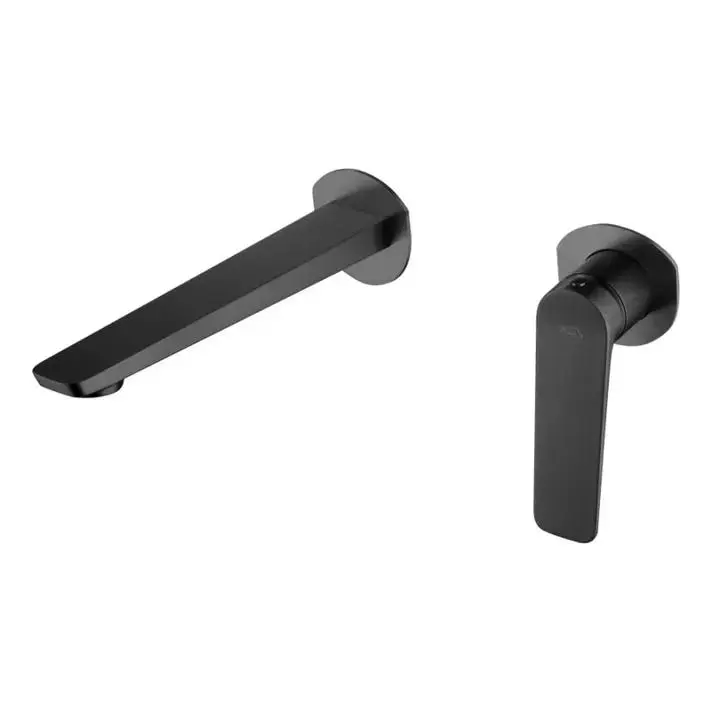 Mice - griferia empotrada monomando de lavabo de laton - negro mate