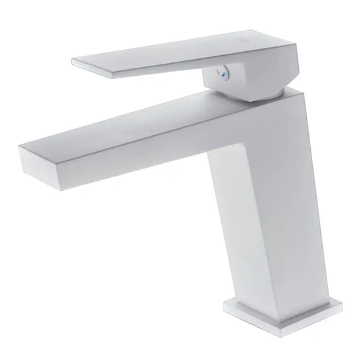 Monomando lavabo blanco mate serie art Fácil Instalación