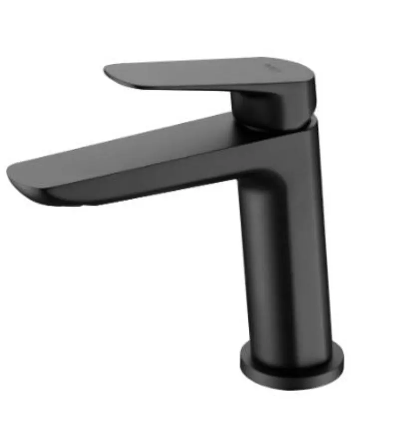 Monomando de lavabo negro mate serie beLGica