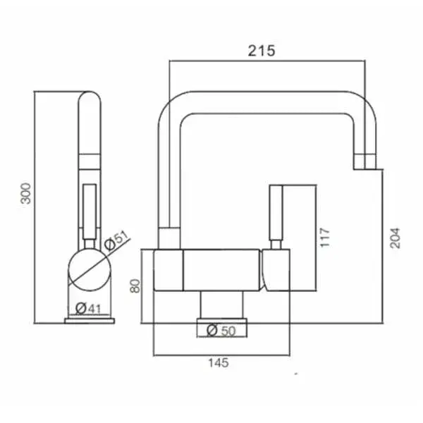 Grifo de cocina Nova IR30 monomando de Bambú Natural