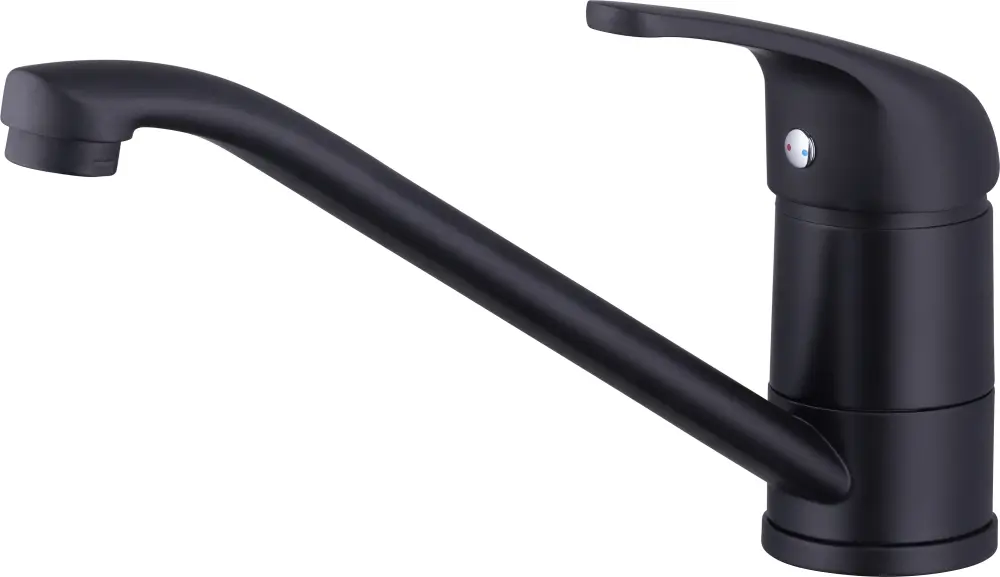 Grifo de fregadero negro abatible