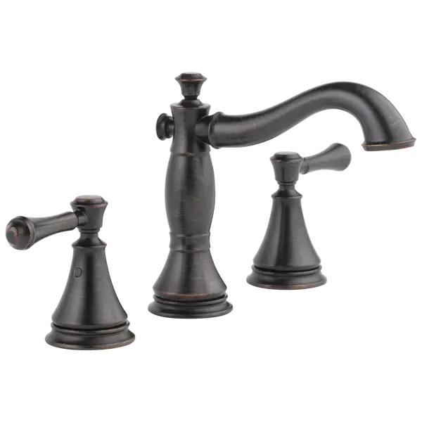 Grifo Lavamanos Bimando Cuello Largo Bronce Veneciano - Delta Cassidy Fácil de Limpiar