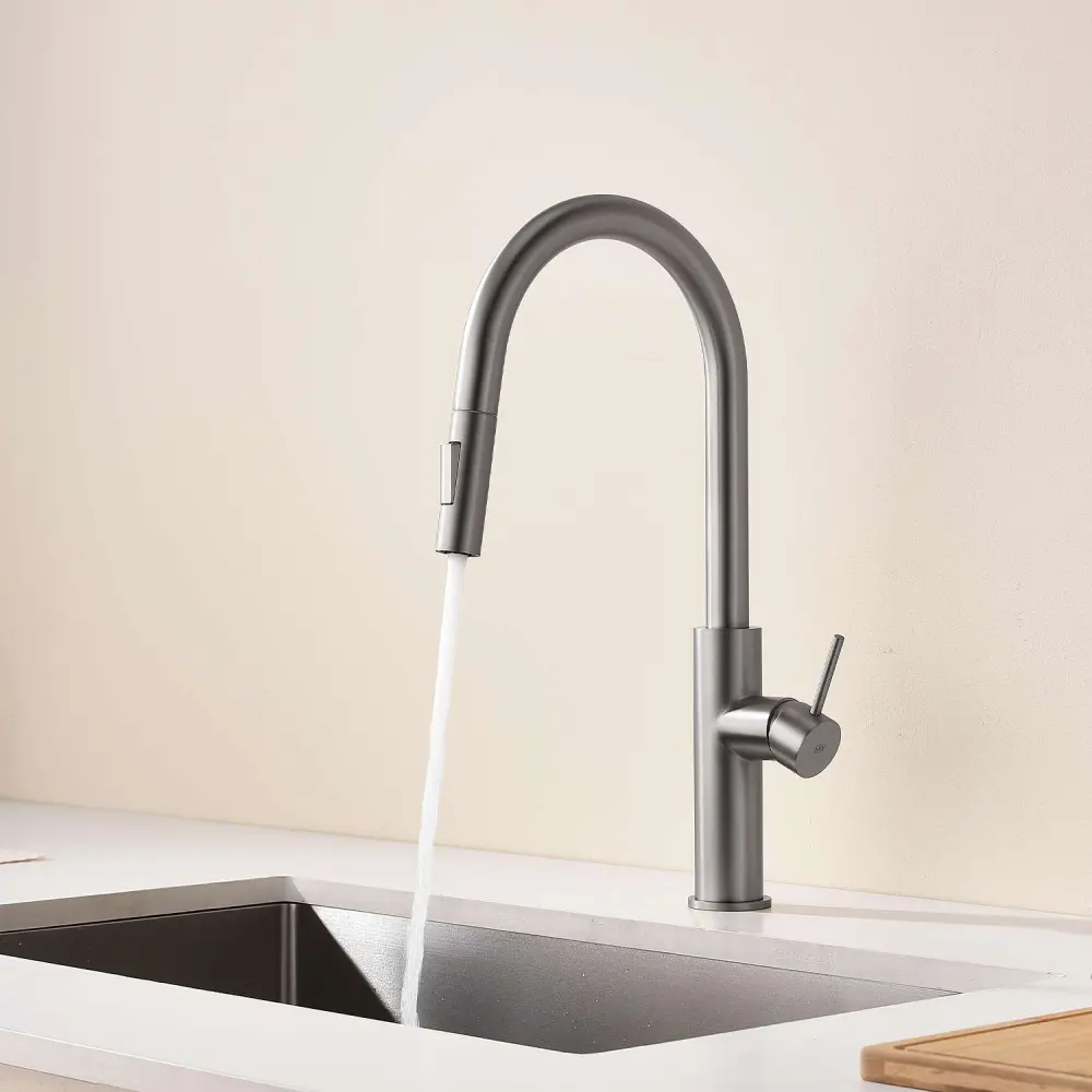 Profesional de Acero Inoxidable Grifo cocina monomando extraíble sky bath níquel cepillado inox s304