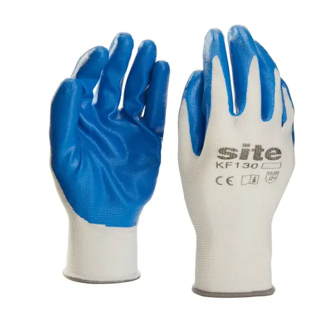 Guantes nitrilo azul site talla xl