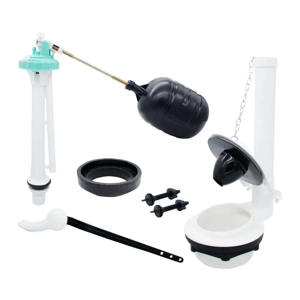 Herraje WC Euro-Tec 3" x 10" Pal. Bca. B/Bco. M.Janet, Tornillos Plasticos y Esponjoso (2717) para Pared de Azulejos