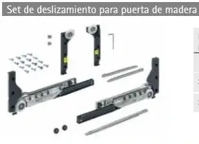 Cerradura con Llave SlideLine M SISTEMA DE PUERTA CORREDIZA CON DESLIZAMIENTO INFERIOR