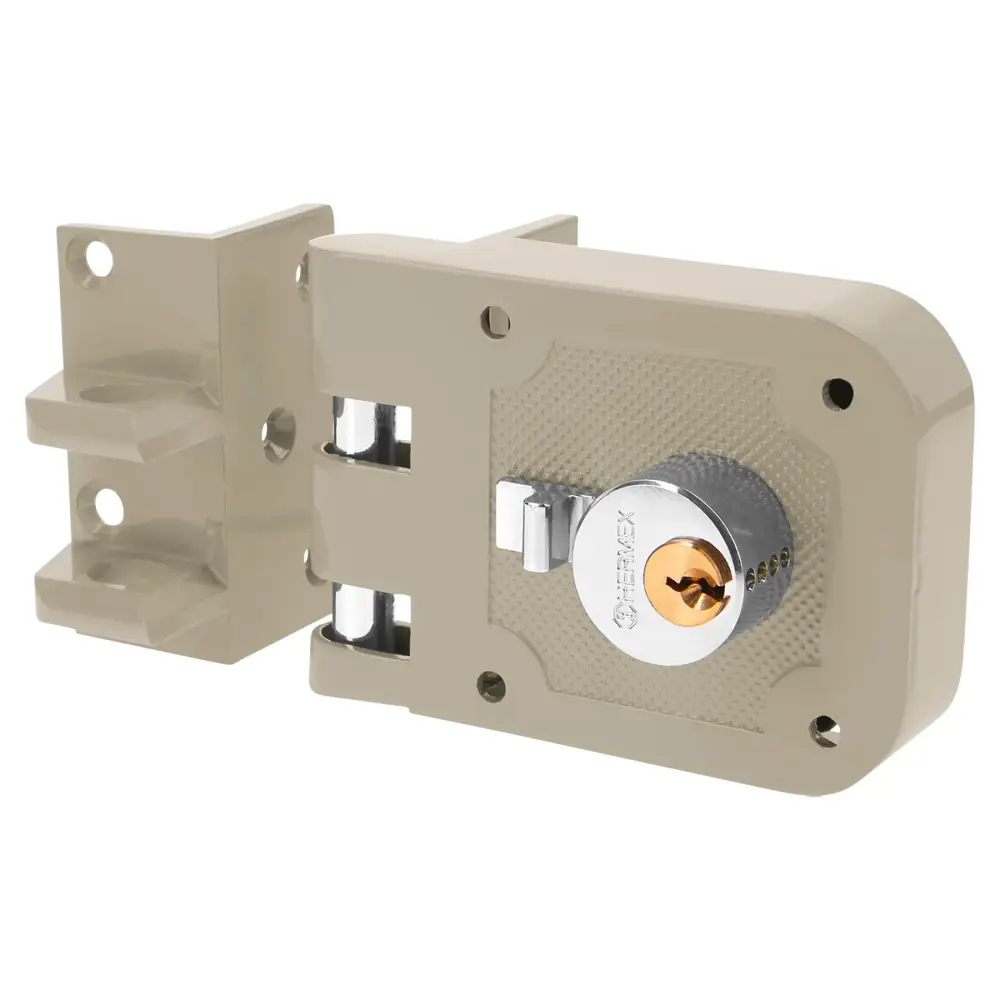 Cerradura sobreponer, puerta corrediza, instala-fácil, izq. para Puertas de Exterior