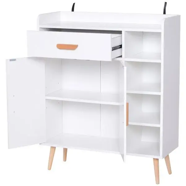 Aparador Buffet multiusos blanco 80x29,5x96 cm