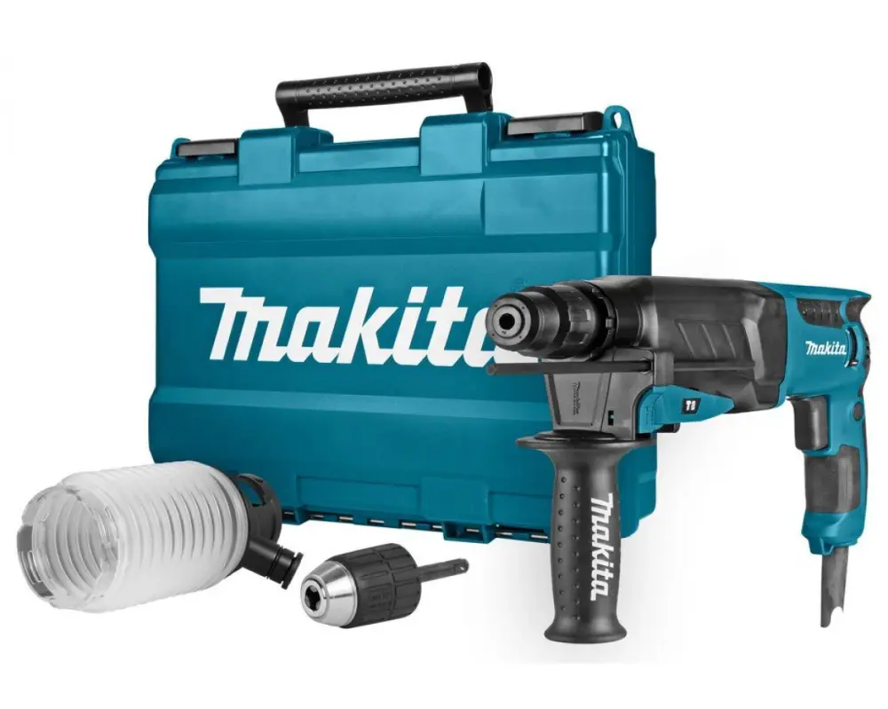 Martillo leve Makita HR2630T SDS-plus 3 modos 800 W 26 mm con maletín y accesorios