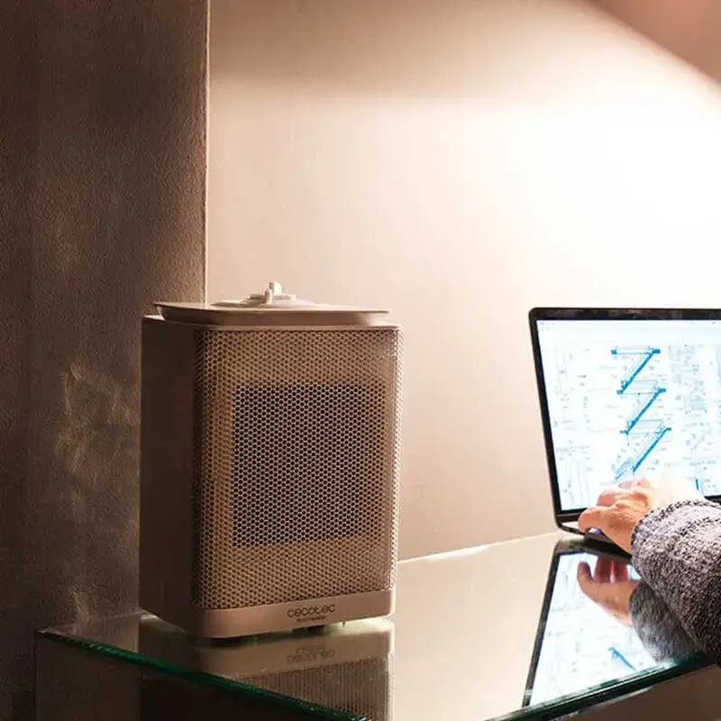 Calefactor cerámico oscilante Ready Templado 6150 Ceramic Rotate Style Cecotec 1500W 30dB blanco