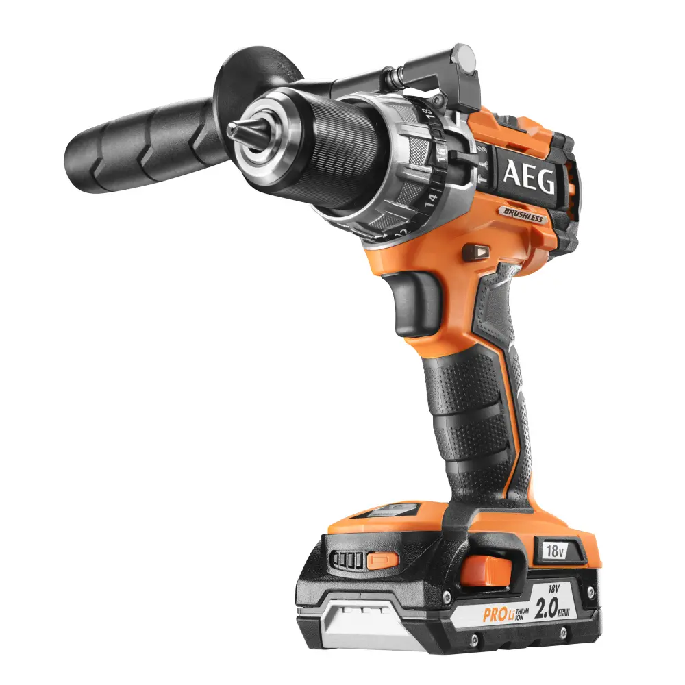 AEG taladro percutor sin escobillas 18v con Baterí Recargable