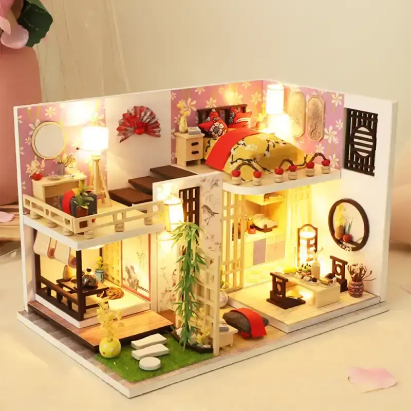 Casa Miniatura de Bambú Caottage | Envío Rápido