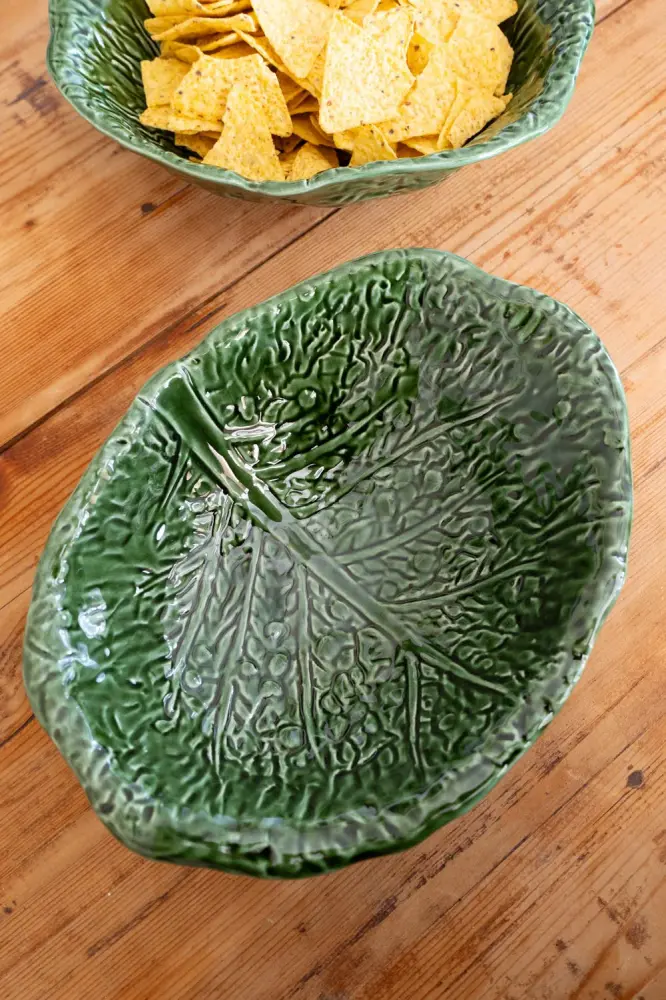 Ensaladera Oval Vasto Hoja De Col