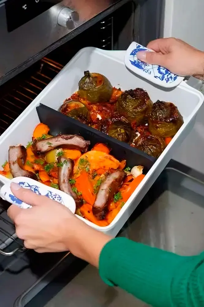 Fuente De Horno Ajustable Blanca para Interiores