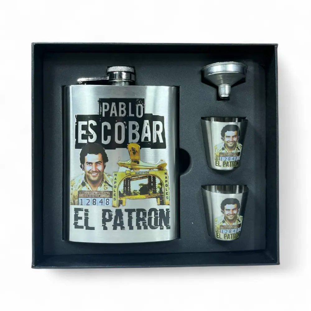 Industrial Petaca ESCOBAR + 2 shots
