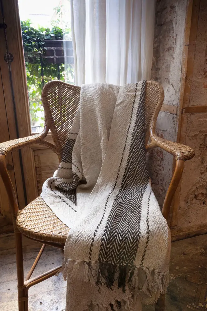 Manta Rayas Blancas Y Negras Kit Completo