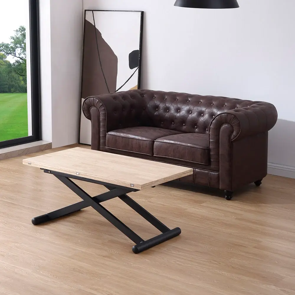 Mesa centro elevable y extensible GENUINO