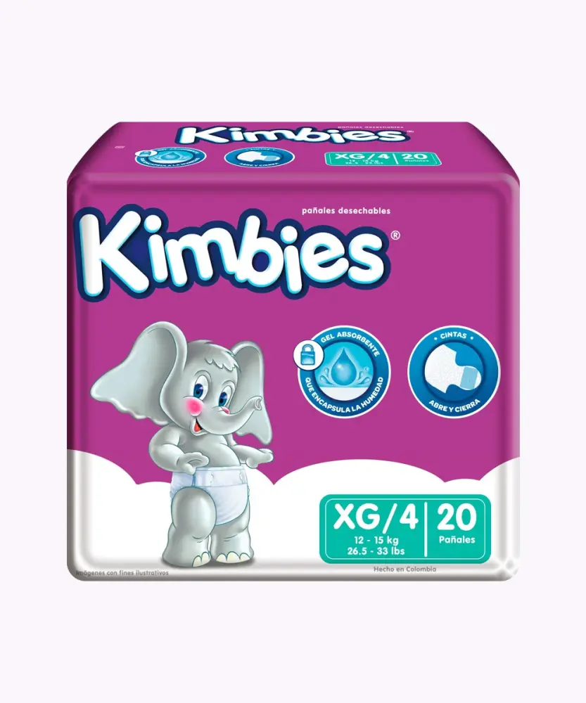 PAÑAL ET 4 X20 KIMBIES Resistente al Agua