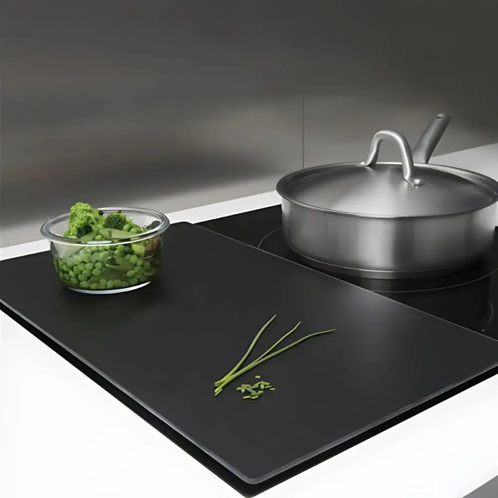 Pebbly Glass Board Kitchen and Countertop