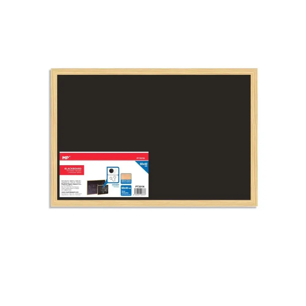 Pizarra negra 60x40cm