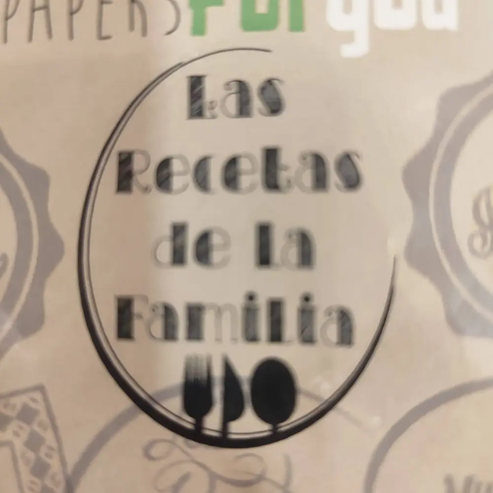 Sello madera las recetas de la familia con Certificación CE