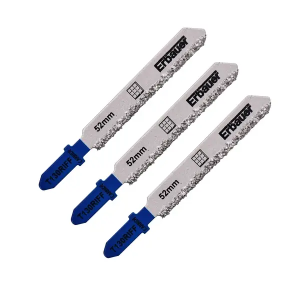 Hoja sierra de calar en T cerámica 5-10 mm Erbauer 3 uds