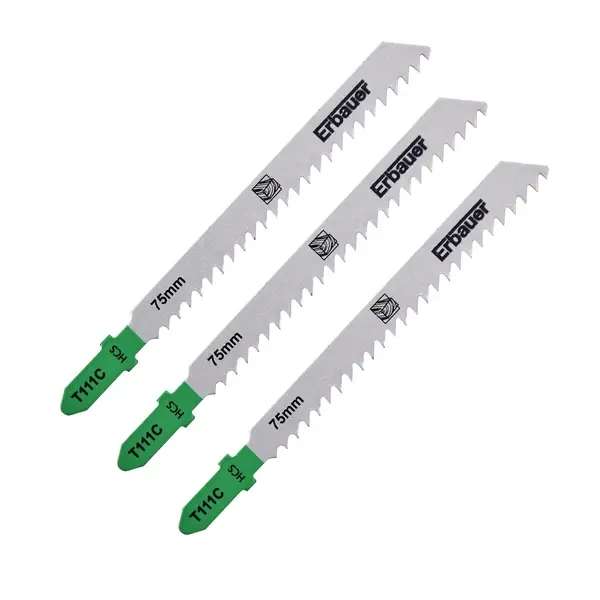 Hoja sierra de calar en T madera 4-50 mm Erbauer 3 uds