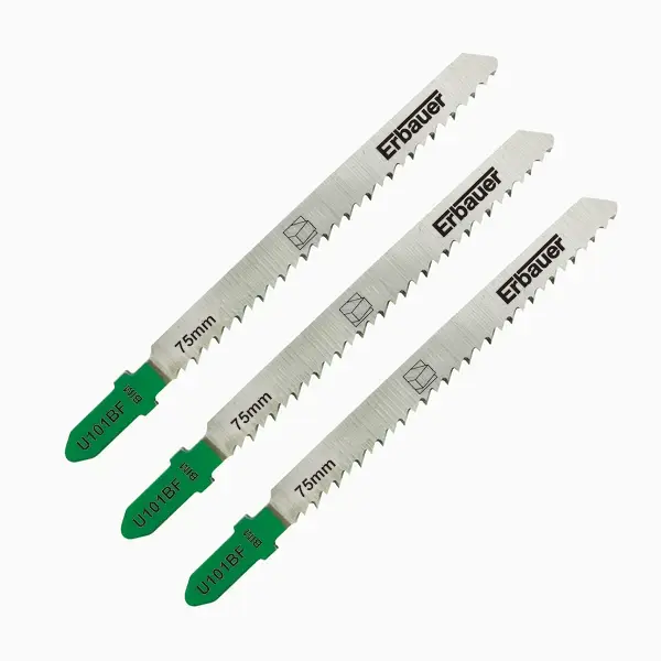 Hoja sierra de calar en T madera dura 3-30 mm Erbauer 3 uds