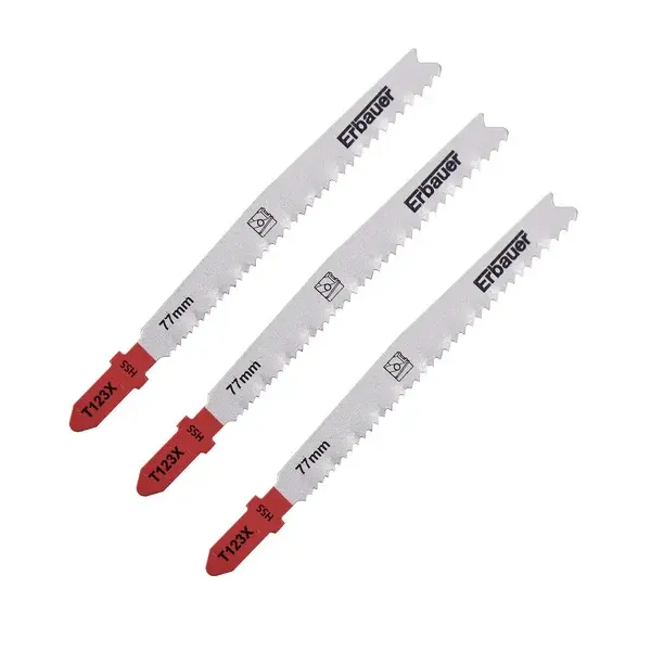 Hoja sierra de calar en T metal 1,5-10 mm Erbauer 3 uds