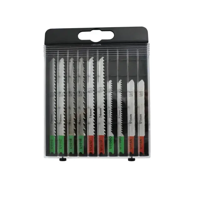 Set 10 hojas sierra de calar en u madera y metal universal fit universal_fit