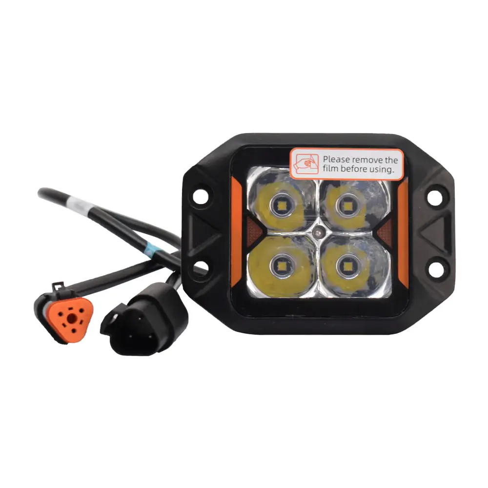 Faro Pirata de Trabajo Cuadrado Force 3" 20w Luz led Blanco GPC Certificado ATEX