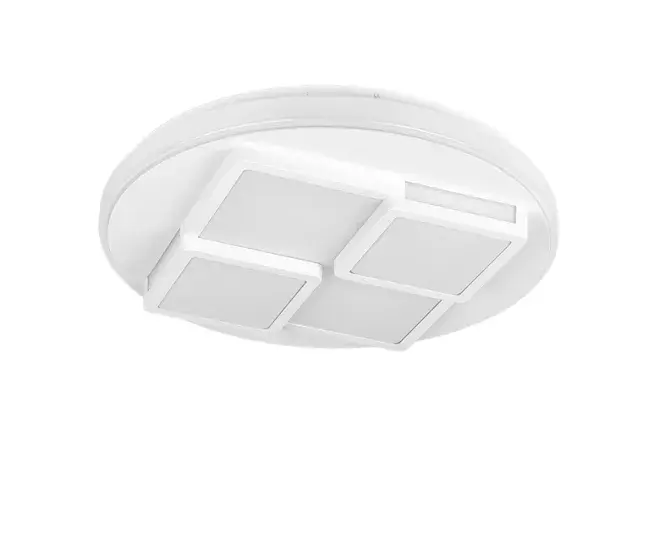 Proyector LED plafon metálico color blanco serie lavi 49cm