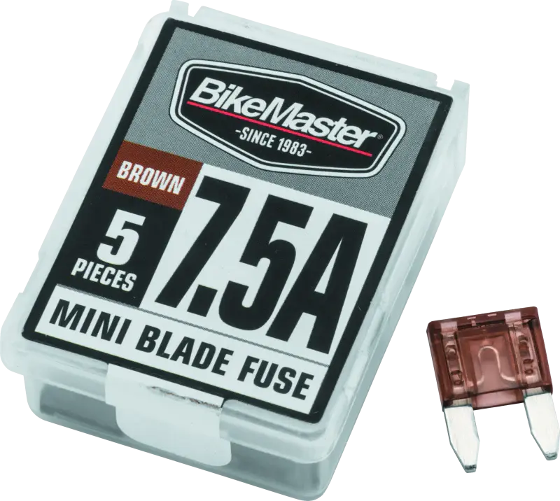 BikeMaster 5Piece 7.5A Replacement Compacto Blade Fuse