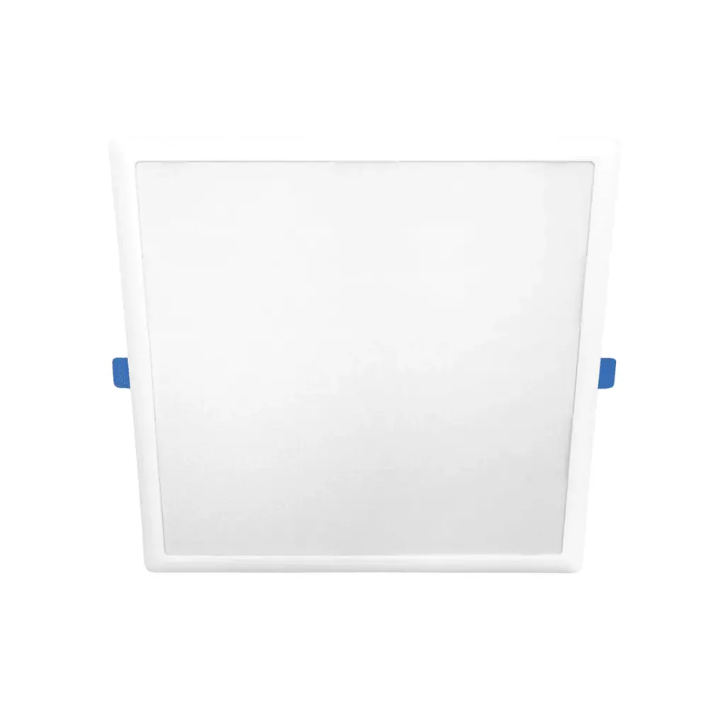 Estevez Pack de 8 Luminarias LED 18W para Empotrar en Techo, Modelo Flat Plastik Square 39314-0